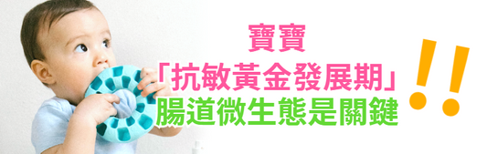 寶寶「抗敏黃金發展期」 腸道微生態是關鍵