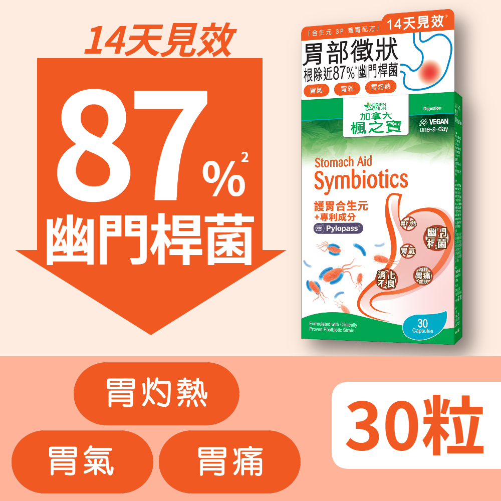 Stomach Aid Symbiotics (30 Capsules)