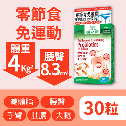 Fat-Burning & Slimming Probiotics 15 Billion (30 CAPSULES)