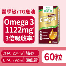 Medical Grade rTG Deep Sea Fish Oil Omega-3 (60 Capsules)