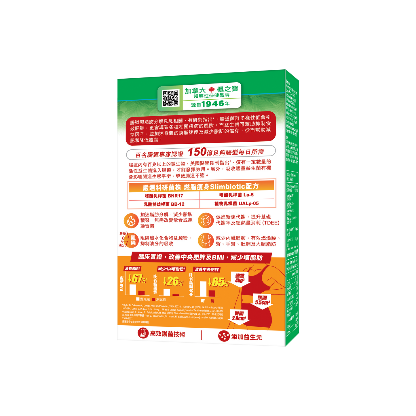 Fat-Burning & Slimming Probiotics 15 Billion (30 CAPSULES)