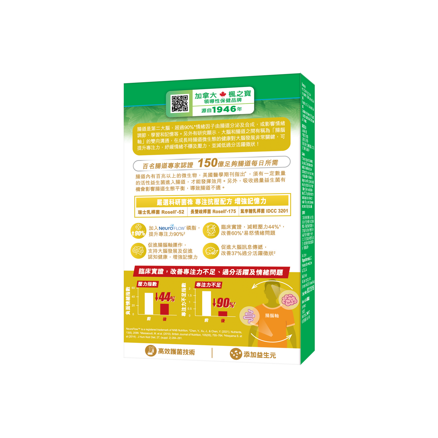 Focus & Anti-Stress Probiotics 15 Billion (30 CAPSULES)