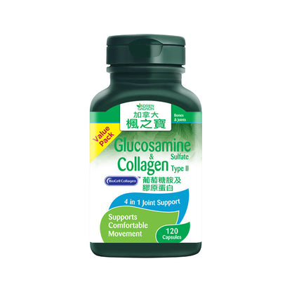 Glucosamine Sulfate & Collagen Type II (120 Capsules)