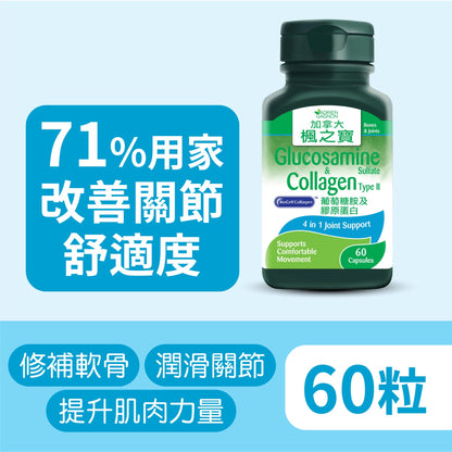 Glucosamine Sulfate & Collagen Type II (60 Capsules)
