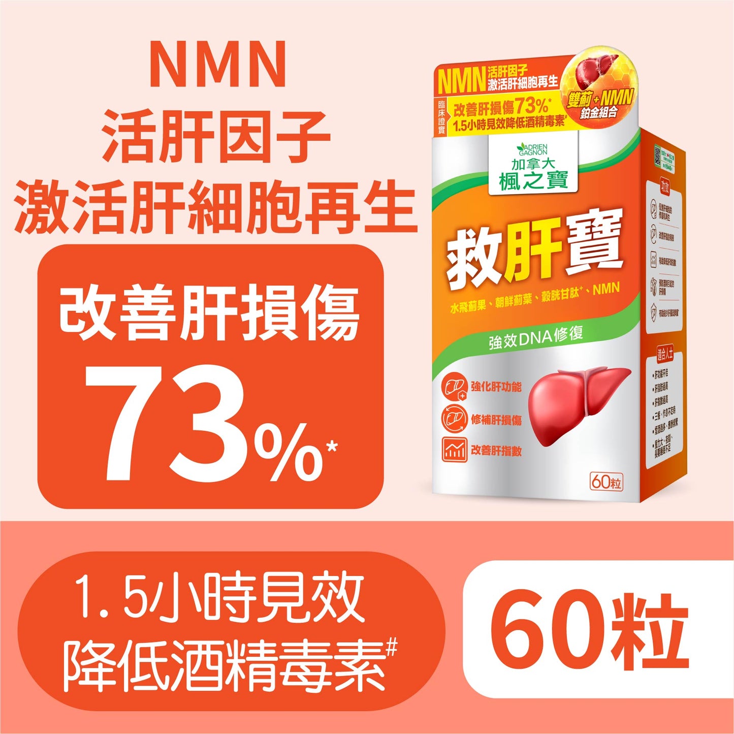Liver Rescue + NMN (60 Capsules)
